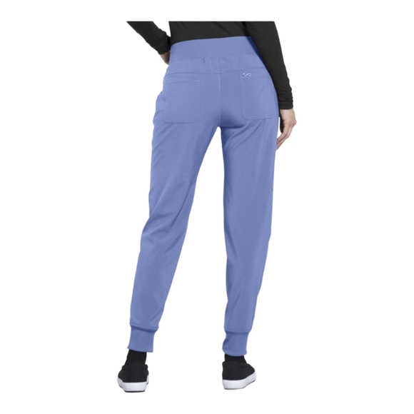 Cherokee Infinity Tapered Jogger 5-Pocket Pants in Ceil Blue - Picture 3 of 8